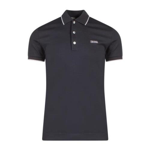 Polo Shirts Ermenegildo Zegna , Black , Heren