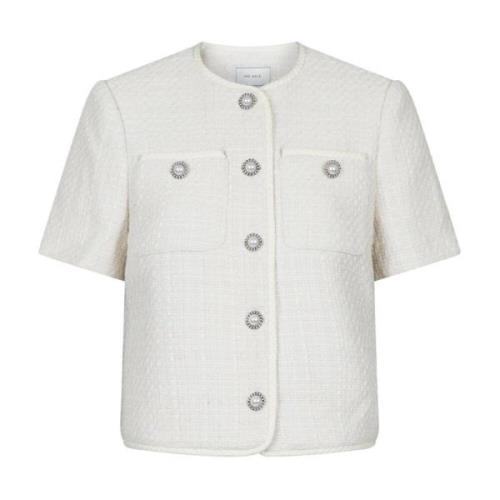 Boucle Jas - Off White Neo Noir , White , Dames