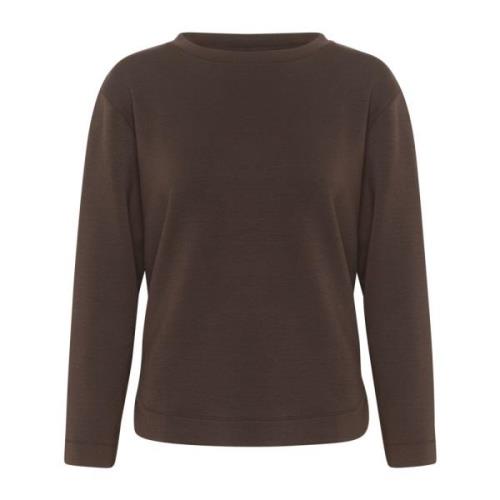 Gincentiw Crewneck Sweatshirt - Americano InWear , Brown , Dames