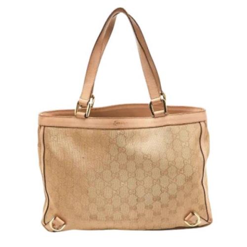 Pre-owned Leather totes Gucci Vintage , Pink , Dames