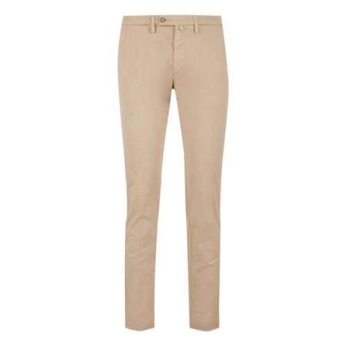 Beige Chino Lange Broek Gallo , Beige , Heren