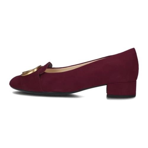 Rode Suède Pumps 323.1 Gabor , Red , Dames