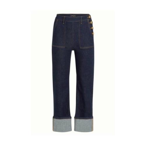 Denim Walker Broek Debra Stijl King Louie , Blue , Dames