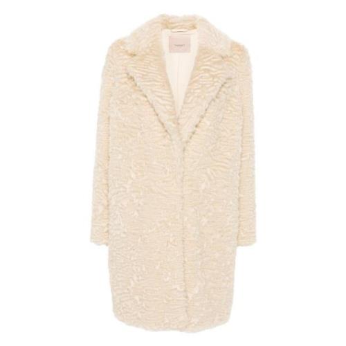 Ivory Coat Twinset , Beige , Dames