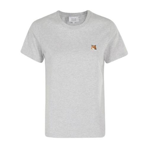 Fox Head Patch T-shirt Maison Kitsuné , Gray , Dames