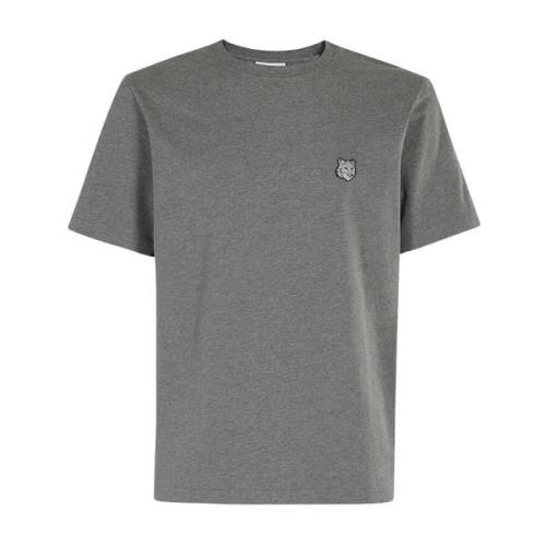 Vossenkop Patch T-shirt Maison Kitsuné , Gray , Heren