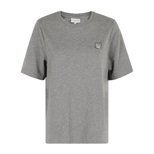 Vossenkop Patch T-shirt Maison Kitsuné , Gray , Dames