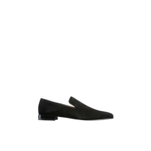 Loafer van suède in het zwart Christian Louboutin , Black , Heren