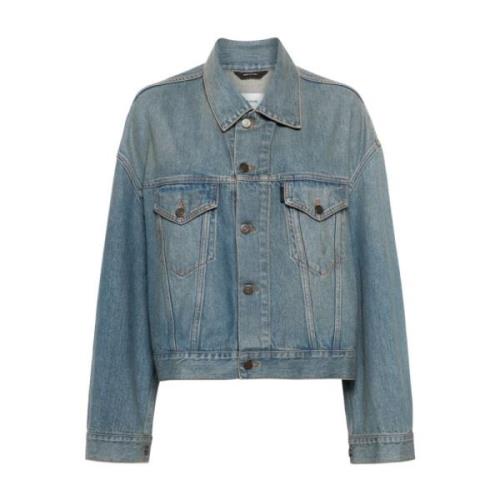 Blauwe Denim Jack Haikure , Blue , Dames