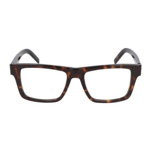 Vierkante Frame Bril SL M10_B Saint Laurent , Brown , Unisex