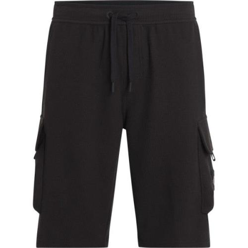 Zwarte Regeneratieve Katoenen Cargo Shorts Calvin Klein , Black , Here...