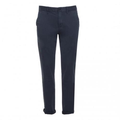 Blauwe Chino Broek Regular Fit Calvin Klein , Blue , Heren