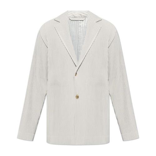 Geplooide Blazer Issey Miyake , Gray , Heren