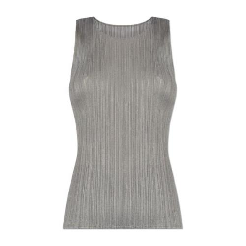 Geplooide top Issey Miyake , Gray , Dames