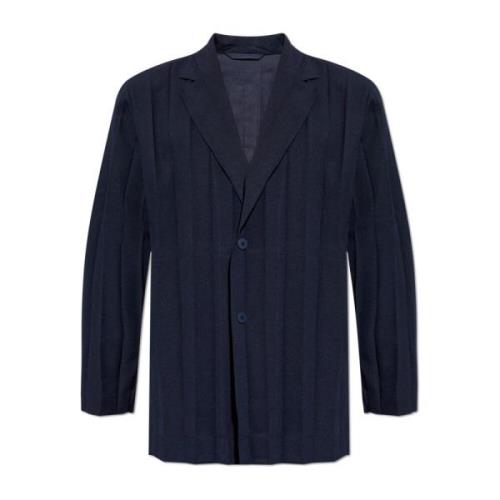 Geplooide blazer Issey Miyake , Blue , Heren