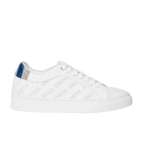 Witte Geperforeerde Leren Sneakers Basso Model Paul Smith , White , Da...