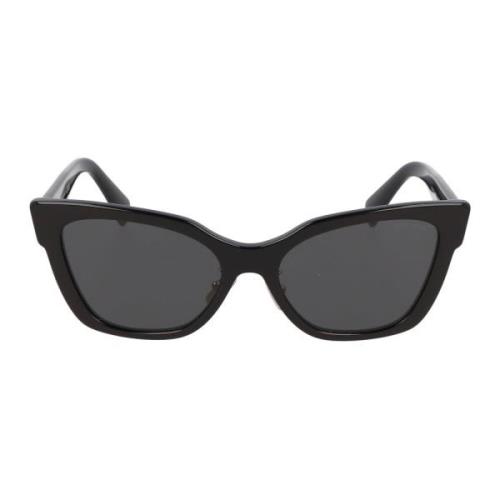 Cat Eye Zonnebril MU 02Zs Miu Miu , Black , Dames