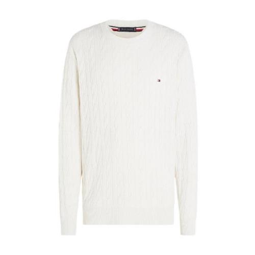 Retro-geïnspireerde Chain Knit Sweatshirt Room Tommy Hilfiger , White ...