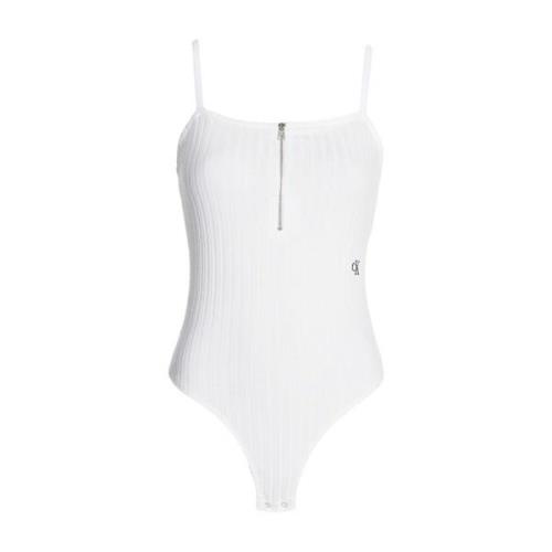 Mouwloze Body Top Calvin Klein Jeans , White , Dames