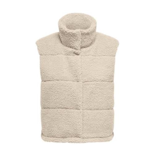 Sandra Teddy Waistcoat Life CC Only , Beige , Dames