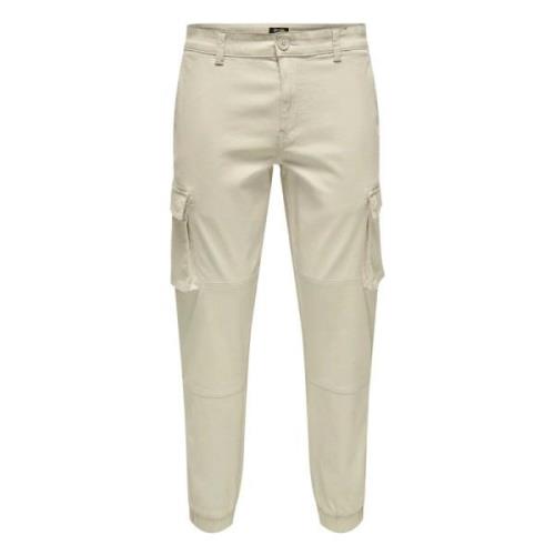 Lange broek Only & Sons , Beige , Heren