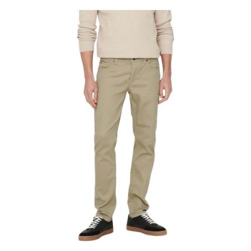 Lange broek Only & Sons , Beige , Heren