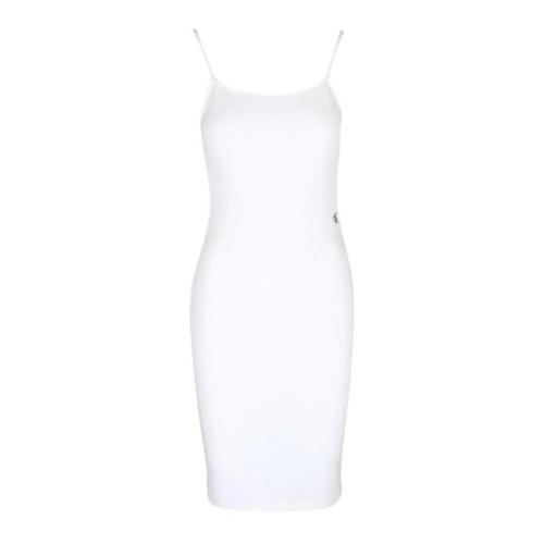 Knielange Jurk Calvin Klein Jeans , White , Dames