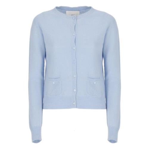 Kasjmier Cardigan Lichtblauwe Sweater Vanisé , Blue , Dames