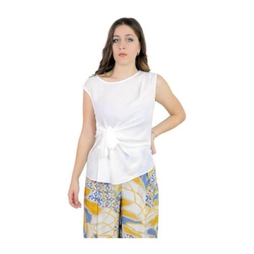 Mouwloze Blouse Kocca , White , Dames