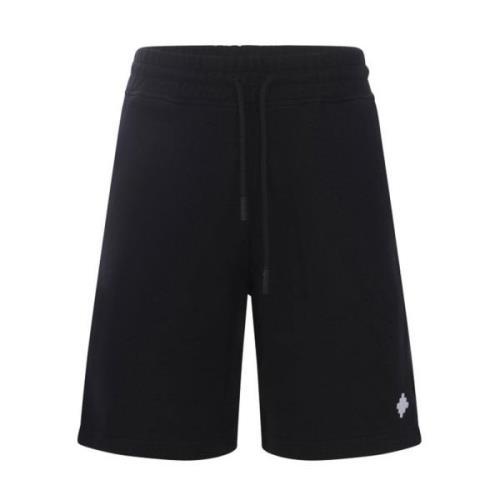 Zwarte Katoenen Shorts Ss22 Marcelo Burlon , Black , Heren