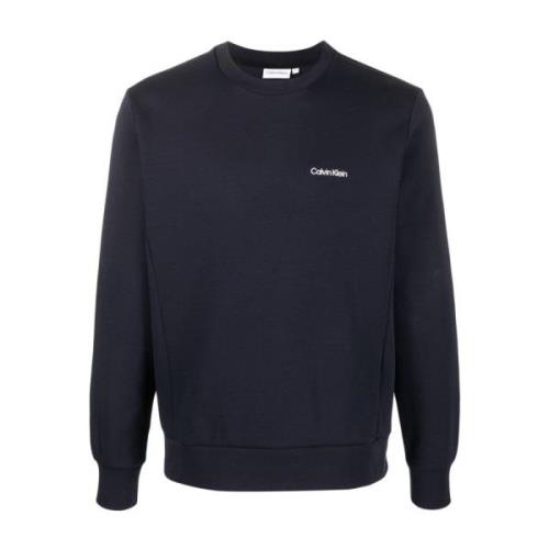 Blauwe Katoenen Sweatshirt Calvin Klein , Blue , Heren