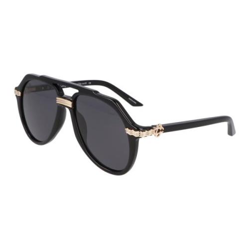 Luxe Ovale Zonnebril Ew023 Casablanca , Black , Unisex