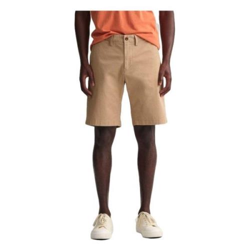 Hallden Twill Shorts Gant , Beige , Heren