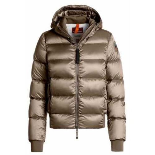 Korte gewatteerde jas Mariah Atmosfeer Parajumpers , Brown , Dames