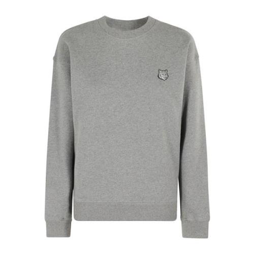 Vossenkop Patch Sweatshirt Maison Kitsuné , Gray , Dames