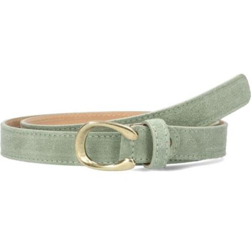 Groene Leren Riem Cece Notre-v , Green , Dames