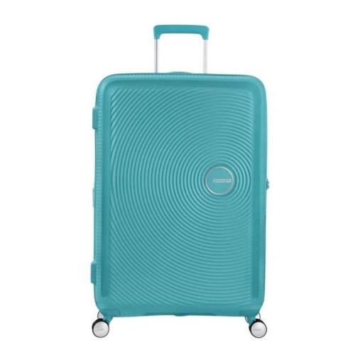 Heldere Blauwe Uitbreidbare Trolley (4 Wielen) American Tourister , Bl...