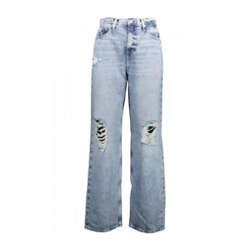 Blauwe Jeansbroek Calvin Klein , Blue , Dames