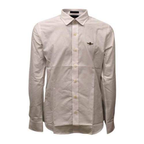 Lange mouwen shirt Aeronautica Militare , White , Heren