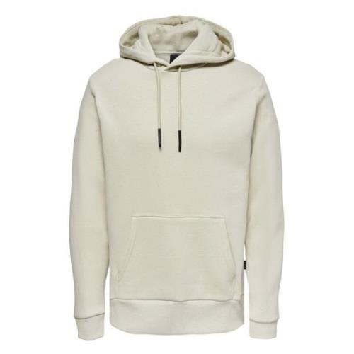 Hoodie Only & Sons , Beige , Heren