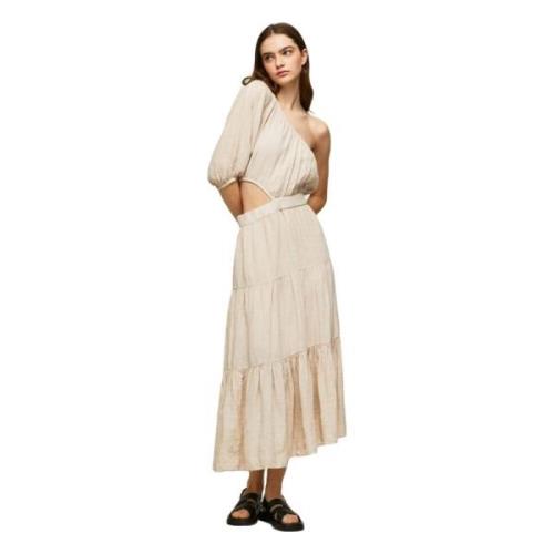 Maxi Dresses Pepe Jeans , Beige , Dames