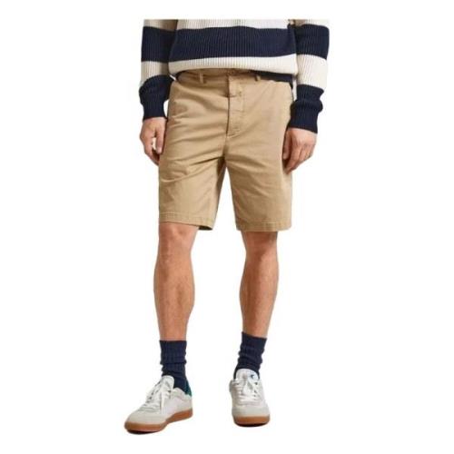 Regular Chino Short Shorts Pepe Jeans , Beige , Heren