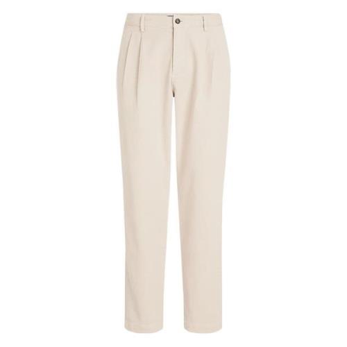 Klassieke Beige Chino Broek Tommy Hilfiger , Beige , Heren