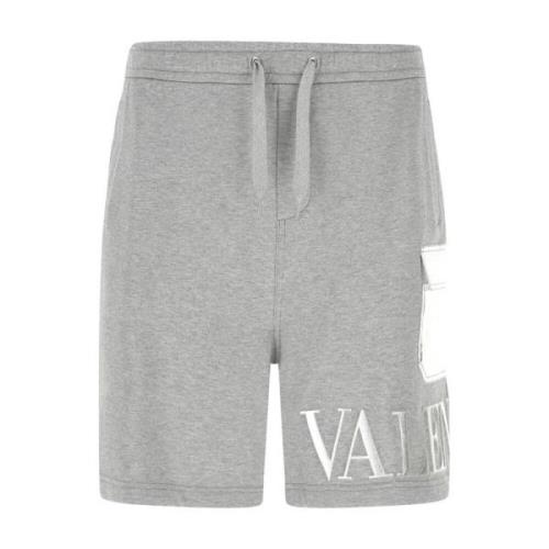 Grijze Shorts Ss22 Regular Fit Katoen Valentino , Gray , Heren