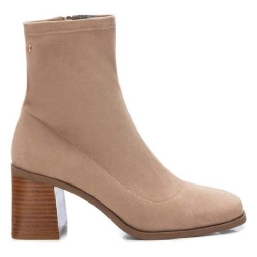 Enkellaarzen Xti , Beige , Dames