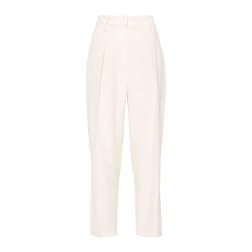 Ribfluwelen Broek Ivory Brunello Cucinelli , Beige , Dames