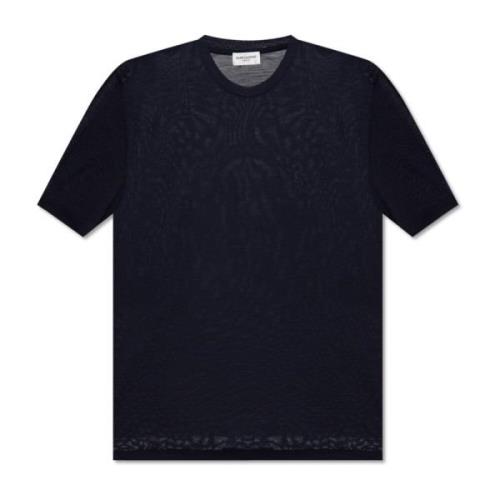 T-shirt met logo Saint Laurent , Blue , Dames