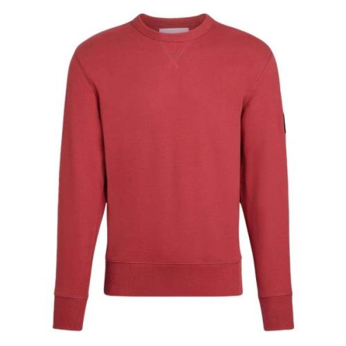 Badge Hoodie Calvin Klein , Red , Heren