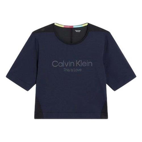 Wo-Ss T-Shirt (Boxy) T-shirt Calvin Klein , Blue , Dames