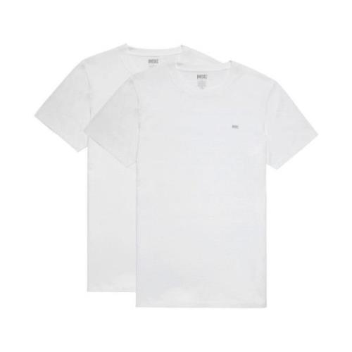 Korte Mouw T-shirt Diesel , White , Heren